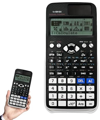 Anglepingping FX-991EX - Calculadora científica con 552 funciones, calculadora científica de ingeniería con 10+2 pantallas para escuela, oficina, negocios, hogar, uso diario, color negro