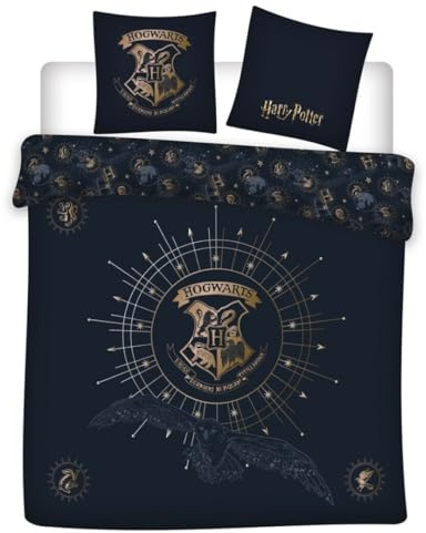 Harry Potter Funda Nórdica Cama 150 240x220 + 2 Fundas Almohada Azul Or
