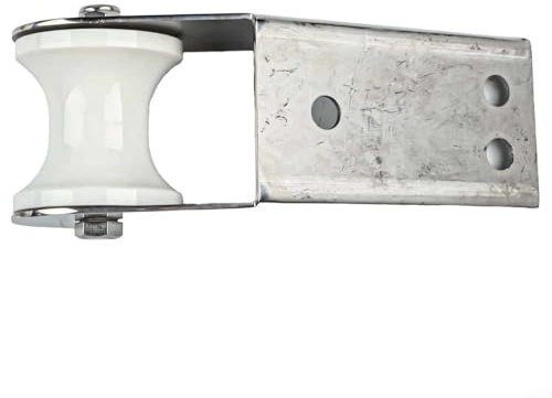 Yhenlovtt Soporte de rodillo de anclaje de arco de acero inoxidable 316 de 155 mm con rodillos de nailon y pasadores de resorte para hardware de cubierta marina y sistemas de anclaje de barcos