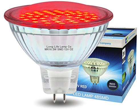 12v LED MR16 Red 2w Low Voltage Spot light Bulb GU5.3