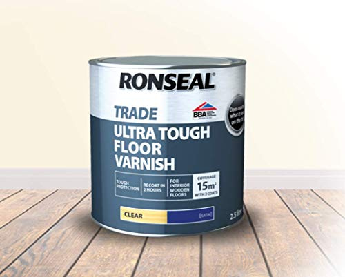 Ronseal Trade Ultra Tough Floor Varnish Clear (2.5L, Satin)