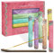SCENTORINI Räucherstäbchen Set 120 Stock, Duft von Lavendel, Vanille, Amber Moschus, Regenwald, Kokosnusshain, 6 Packungen je 20 Räucherstäbchen, inklusive 1 Räucherstäbchen Halter