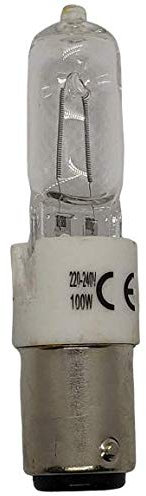 Lampadina alogena B15d da 100 W e 1450 lm, lampadina di ricambio per Osram 64496 e radium RJH-T da 100 W