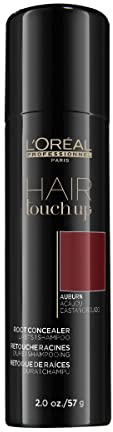 L'Oréal Professionnel Paris Hair Touch Up - Root Concealer Spray - Blends and Covers Grey Hair, Does Not Transfer or Smear, 2.0 Oz Auburn