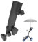 mumisuto Golf Umbrella Holder, Golf Trolley Umbrella Holder Universal Adjustable Anti-Fall Umbrella Rack Golf Accessories Plastic Golf Cart Umbrella Stand Golf Trolley Umbrella Holder