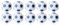 Robertson Kickerball Winspeed 35 mm 10er Set weiß-blau, farbecht, Abriebfest und langlebig, für Tischfußball und Tischkicker