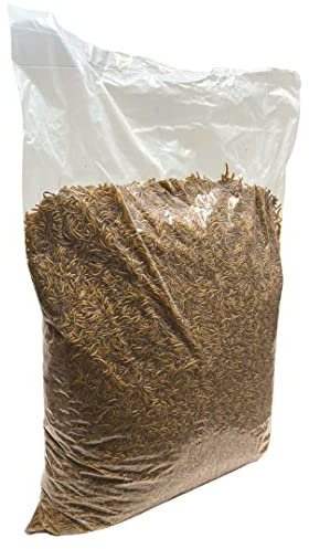 SUPERWURM 5 Kg getrocknete Mehlwürmer - Insekten getrocknet - Futter Snack für Fische, Wildvögel, Igel, Wachtel, Hamster, Ideales Igelfutter, Vogelfutter