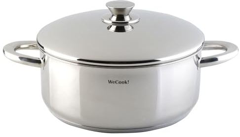 CAZUELA con tapa de acero INOX 30cm, WECOOK! PRO