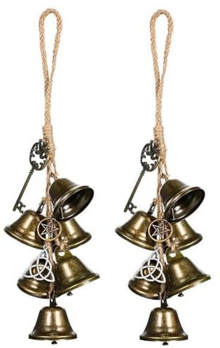HiCOZZIE 2 Stück zum Aufhängen An der Tür, Hexenglocken, Windglocke, Retro-Wind