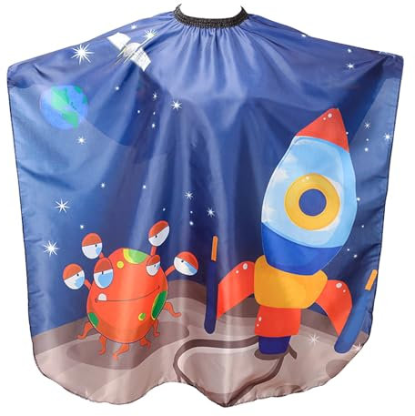 SAVOSWEET Grembiule per Taglio Capelli Bambini, Mantella Barbiere per Bambini, Mantella da Taglio Parrucchiere con Scollo Regolabile, Accessori per il Taglio dei Capelli per Ragazze, Ragazzi