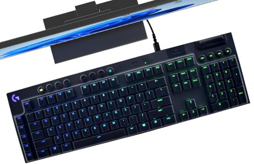 Tastaturabdeckung für Logitech G815 G915 RGB mechanische Gaming-Tastatur, Logitech G815 kabelgebundene Tastaturschutz, Logitech G915 kabellose Tastatur, Silikon-Schutzhülle, transparent