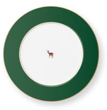 Pip Studio Love Birds Speiseteller dunkelgrün 26,5cm