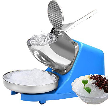 Machine à glace électrique, 220 V, 380 W, broyeur à glace, en acier inoxydable, pour restaurants, bars, fêtes, bleu