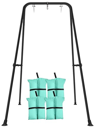 Swing Stand for Kids,Baby Swing Frame, Toddler A-Frame Metal Swing Set for Backyard, Outdoor Indoor use, Fits for Most of The Toddlers Swings (Black)