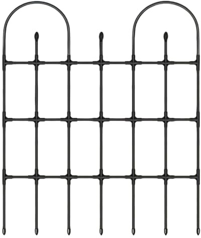 Enrejado para plantas trepadoras al aire libre, enrejado de soporte de plantas de acero y polietileno, estacas de soporte de vid para jardín, balcón, patio, flores de tomate, hiedra, clemátide