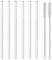 MIXIAO Glas Strohhalme 21.5 cm Transparent - 6 Stück gerade - Wiederverwendbare Glas Trinkhalme + 2 Reinigungsbürste gesunde GlasStrohhalme, gesund, umweltschonend, frei von BPA (21.5cm*10mm)