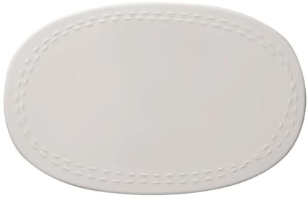 like. by Villeroy und Boch it's my moment Teller, 30 x 19 cm, Premium Porzellan, Weiß