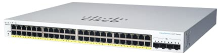 Cisco Business CBS220-48T-4G Smart Switch | 48 porte GE | 4x1G SFP | 3 anni di garanzia hardware limitata (CBS220-48T-4G-UK)