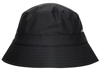 RAINS Unisex Bucket Hat Mütze, 01 Schwarz, S