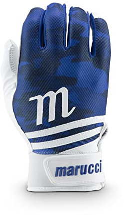 MARUCCI CRUX Baseball-Schlaghandschuh für Erwachsene, Königsblau, Größe L