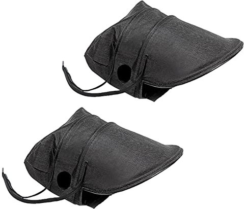 MoreChioce Motorrad Lenkerstulpen Lenker Handschuhe, Rennrad Handabdeckungen Winddicht Motorrad Lenker Muffs Wasserdicht Lenkerstulpen UV-Schutz Lenkerhandschuhe Schutzhandschuhe,Schwarz
