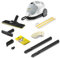 Kärcher Nettoyeur Vapeur SC 4 EasyFix Blanc, Pression Vapeur : 3,5 bar, Puissance : 2000 W, Surface : 100 m², Système 2 Réservoirs : 0,5l+0,8l, avec Kit de Nettoyage de Sol & Buses