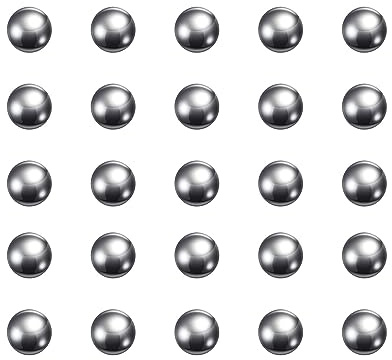 Kvartsman 220 st precisionskulor 3 mm diameter 316L rostfritt stål för lager