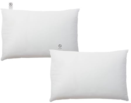 KROWN - Relleno de Cojín AllKomfy con Fibra Hueca Siliconada de Alta Recuperación - Suavidad, Esponjosidad y Libre de Alergias para Casa, Dormitorio y Salón (Pack de 2, 50x70cm)