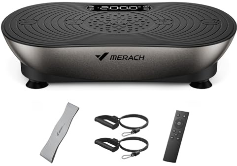 MERACH V33 Pro High Frequency Vibration Plate Exercise Machine (Silver)