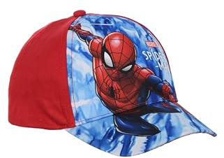 Marvel Cappello da Baseball con Visiera per Bambini e Ragazzi con Super-Eroe Spiderman (IT, Numero, 54, Rosso)