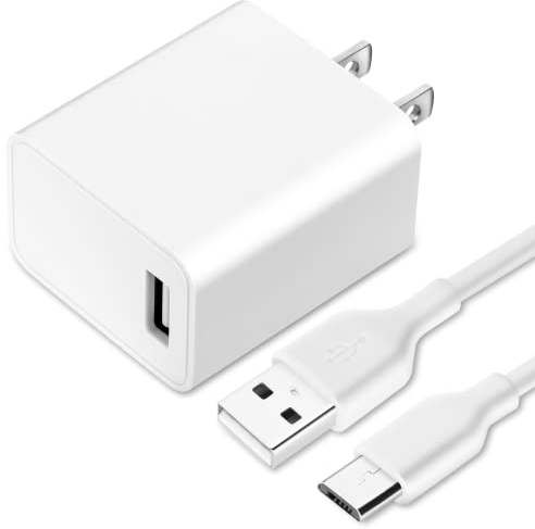 UL Listed Quick Charger Wall Charger, 15W QC Fast Charging USB Charger Power Adapter Wall Plug with 6ft Cord for Motorola Moto E5 Play Go Comes with 6 Foot Micro USB Cable