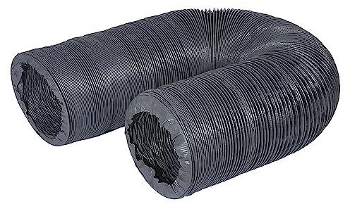 8 Inch 25 Feet Flexible Duct Non-Insulated Duct Hose,Flex Air Ducting for HVAC Ventilation,Grow Tents, Dryer Rooms, Kitchen (8IN-25FT)