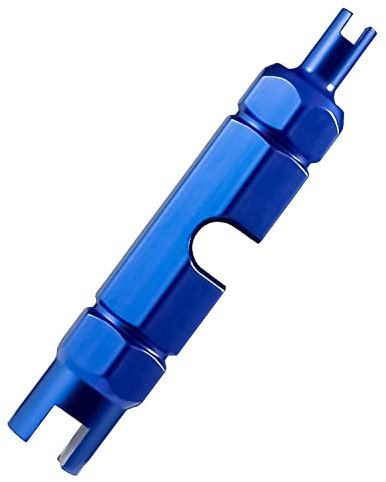 Cycling Valve Core Extractor - Dual-Function Bicycle Tool for Presta & Schrader Types, Compact Repair Kit for Road & Mountain Bike Maintenance