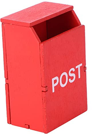 DOITOOL 1pezzi Mini Casa Decorazione Vintage Cassetta Postale Per Accessori e Arredamento Casa Delle Bambole