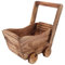Gsycle Plant Pots, Flower Pots Succulent Planters Wooden Wheelbarrow Design Bonsai Pots Decorative Planter for Indoor Outdoor Balcony