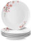VEWEET 'Annie' Dinner Plates Set of 6, 10.5 Inch Ceramic Plates Sets,Salad Plates Round Dish for Kitchen, Microwave & Dishwasher Safe,