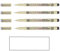 Pigma Sakura Micron schwarz 005,005,003,003 und 1 Karte