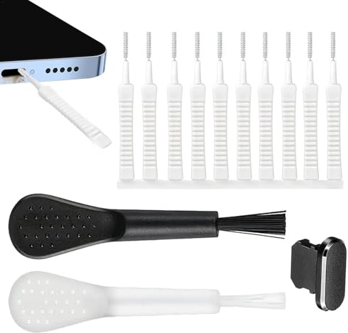 USB C mobiltelefon rengöringsset, rengöringsset för telefonhögtalare, 13 delar anti-damm kontakt telefon port rengöringsborstar set, rengöringsset för telefonladdningsportar, små rengöringsverktyg