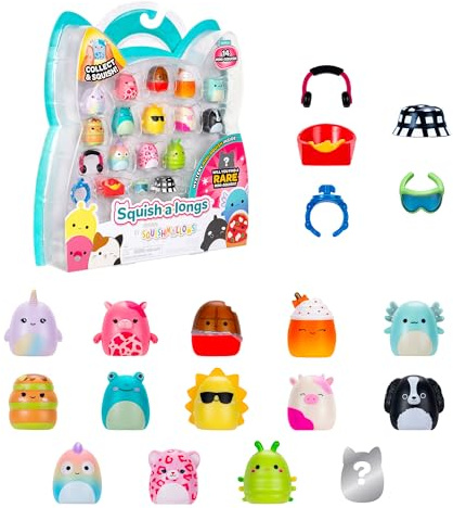 Squish-a-longs Pack de 14 Mini-Squish Squish-a-longs (Vague 3, Style 1)