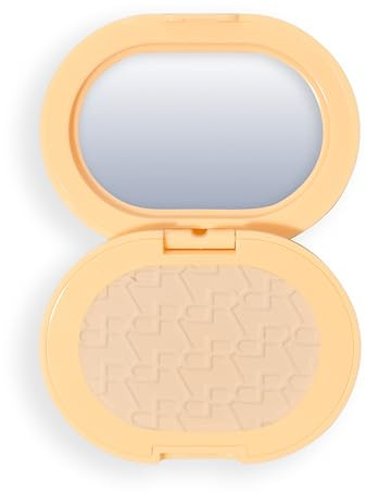 Revolution Powder Pops Instant Blur Setting Powder, Poudre Fixante Effet Airbrush Inspirée de la K-Beauty, Lisse la Peau et Affine les Pores, Végan, Banana Light, 5 g