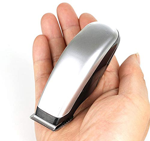 BSTCAR Mini Portable Beard Trimmer Grooming Set Battery Powered Hair Clippers Trimmer Groomer Cordless Styling Shears for Men (Silver)