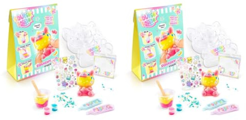Canal Toys -Squish Squish- Squishy 1 Pack DIY - Crée Ton Squishy Tout Moelleux & Coloré - Ajoute des Paillettes & Customise-Le - Idée Cadeau Enfant 6 Ans+ - Loisir Créatif - SQI 005 - Assortiment
