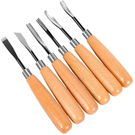 Set Di Coltelli for Taglio A Mano for Intaglio Del Legno Da 6 Pezzi