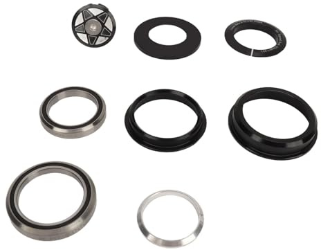 FRTHVB Juego de Copas para la Horquilla Delantera de Bicicleta, Accesorio de rodamientos para el Juego de dirección de Bicicleta, rodamientos Dobles sellados para Cuadro cónico de 44–50,6