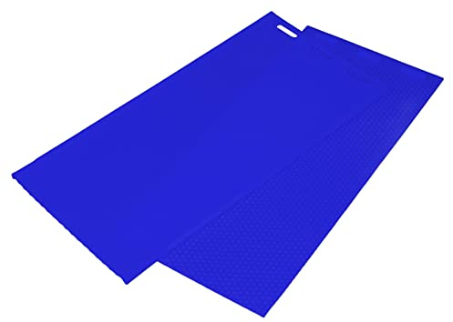 Dilwe Juego de Moldes de Cera de Abejas de Silicona, Molde de Hoja de Cera de Abejas Duradero de 5,4mm para Suministros de Apicultura, 44x28cm, 2 uds. (azul oscuro)
