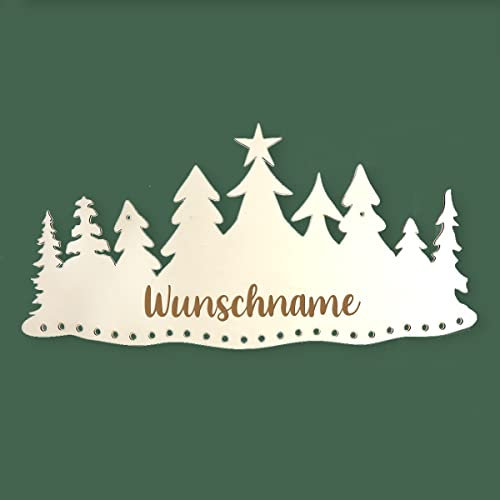 Personalisierter Adventskalender Tannenwald zum Befüllen | Ohne Säckchen und Zahlen | Adventskalender Kinder