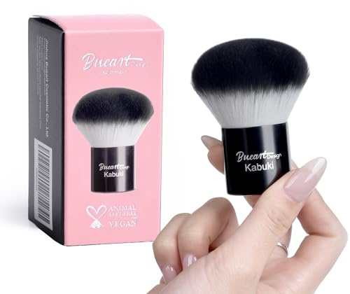 Bueart Design Kabuki Face Makeup Brush Setting Powder Brush Foundation Cream Blush Blending Brush M1