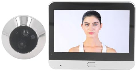 Focket Peephole Camera, 1080p 120 ° Viewing Night Vision Intercom Digital Door Viewer med 4,3 Tum Färgmonitor, LCD Visual Monitor Door Peephole Wireless Viewer Camera Doorbell
