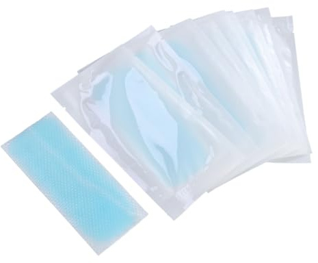 Anneome 10 Pezzi Strisce Rinfrescanti per Fronte con Gel Raffreddante Rapido Denti Affaticamento e Insolazione Adesivi Portatili Forte Adesione