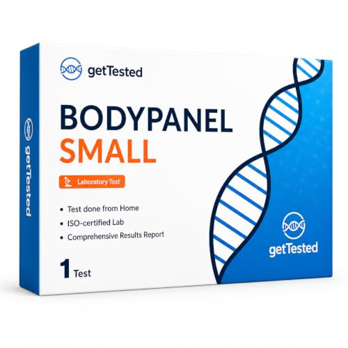 GetTested BodyPanel Small Home Test Kit - Colección de muestras en casa, resultados seguros en línea, rápido y fácil, kit discreto y completo